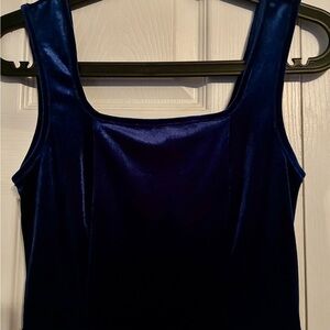 NWT Elegant Blue Velvet Women's Dress